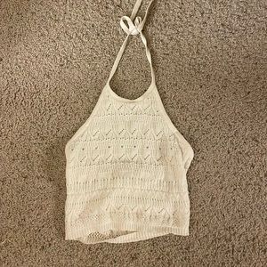 White knit top